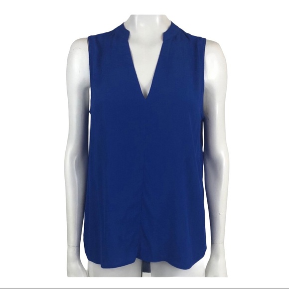 Madewell Small Royal Blue Inlet Popover Tank Top - Picture 1 of 6